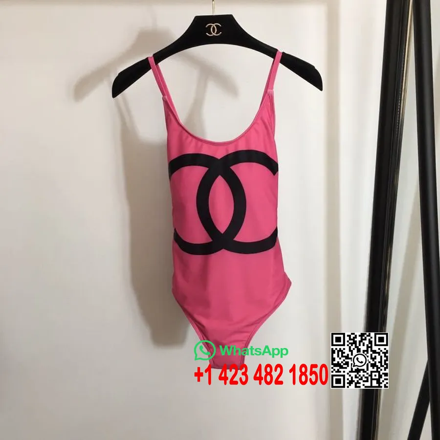 Chanel Bañador De Una Pieza Colección Primavera/verano 2020, Rosa/negro