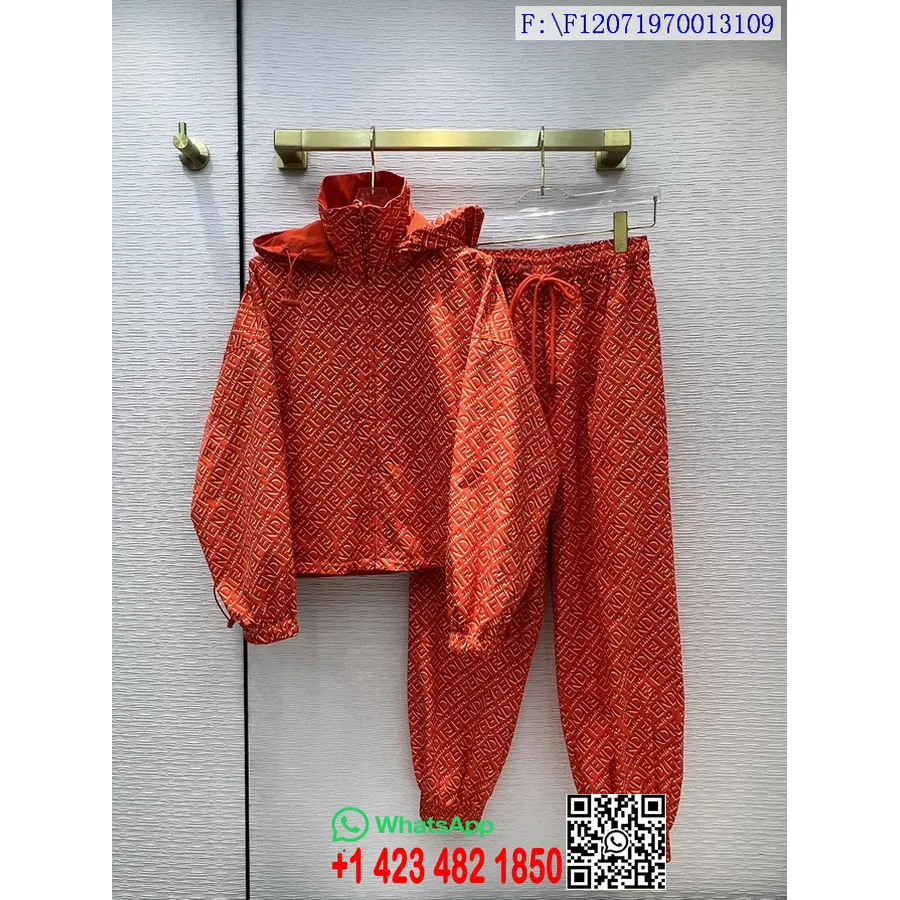 Chándal Cortavientos Fendi X Skims Colección Otoño/invierno 2021, Naranja