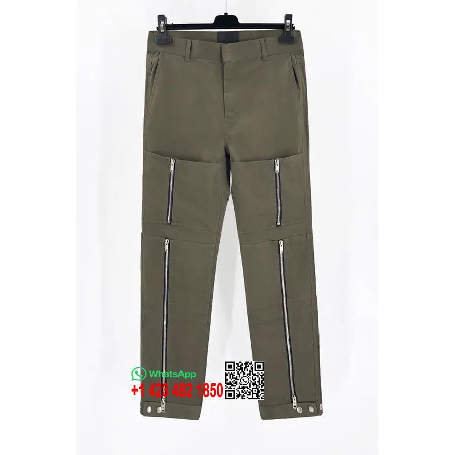 Pantalón Cargo Con Cremallera De Givenchy Colección Primavera/verano 2022, Verde Militar