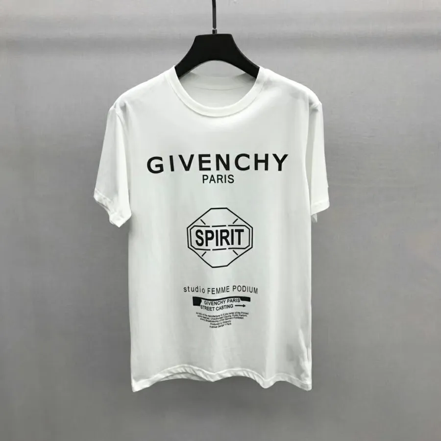 Givenchy Studio Femme Logo Prevelika Bombažna Majica S Kratkimi Rokavi Kolekcija Jesen/zima 2019, Bela