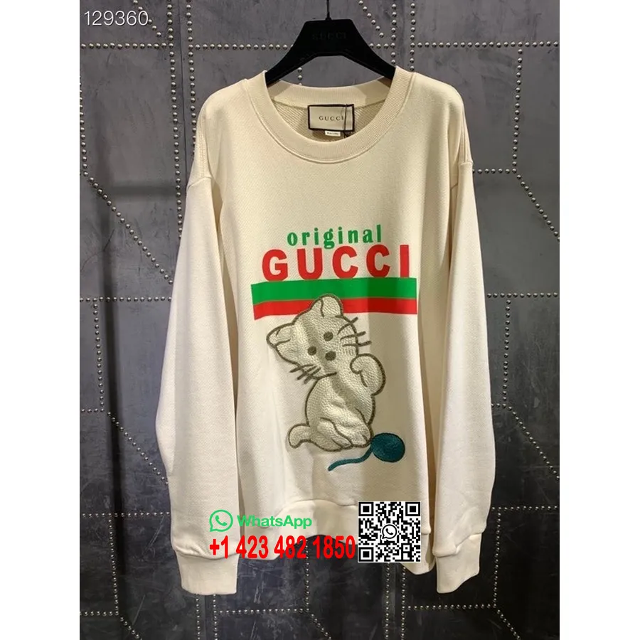 Jersey Unisex De Gucci Original Boutique Colección Otoño/invierno 2020, Blanco