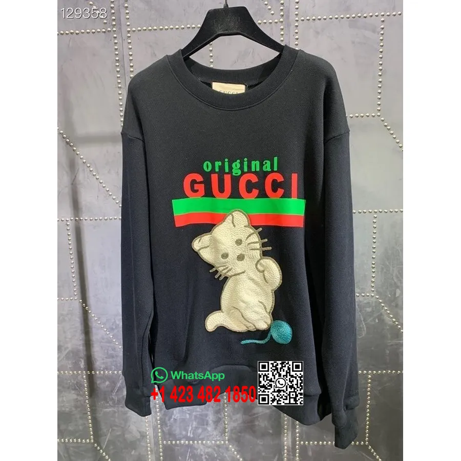 Jersey Unisex Boutique Original De Gucci Colección Otoño/invierno 2020, Negro