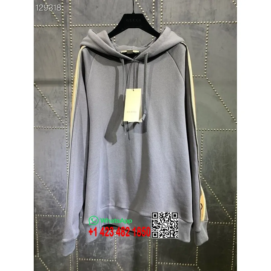 Sudadera Con Capucha Y Logo De Gucci Gg Colección Unisex Otoño/invierno 2020, Gris