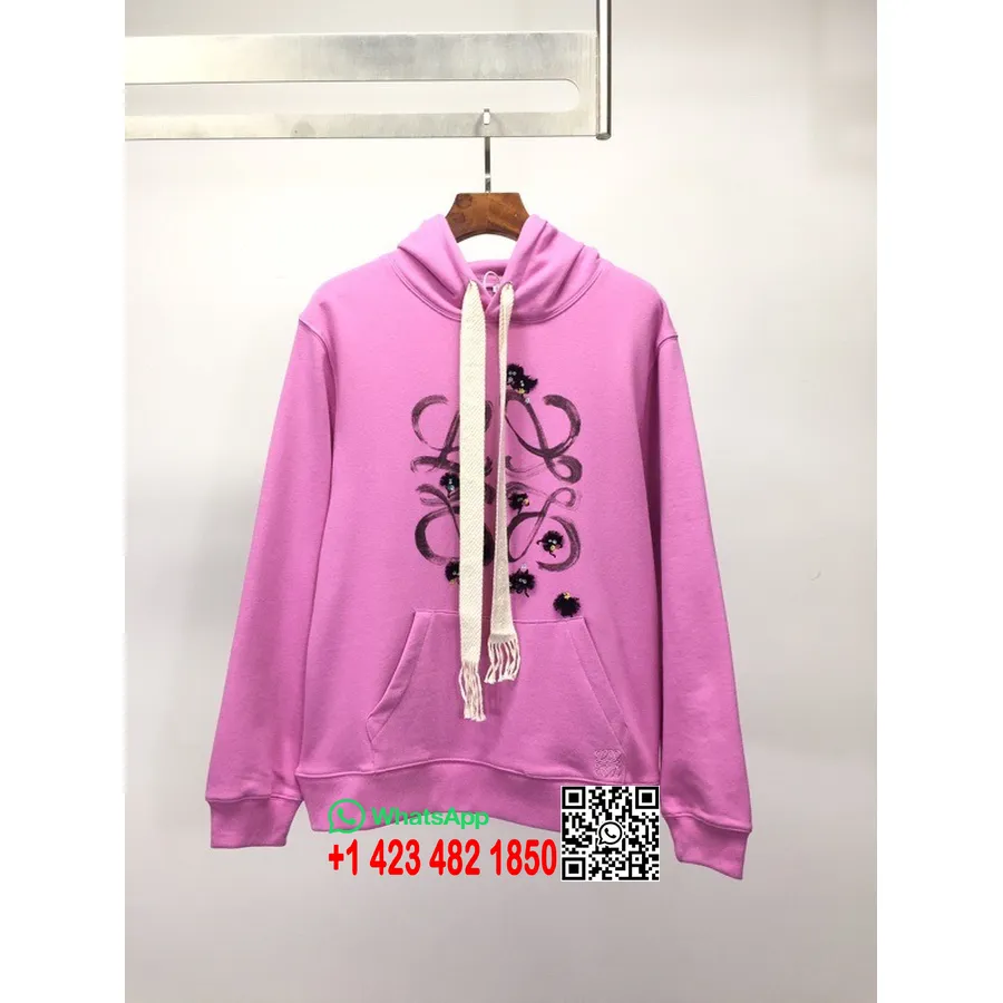 Loewe X Spirited Away Anagram Pullover Sweatshirt Hættetrøje Forår/sommer 2022 Kollektion, Pink