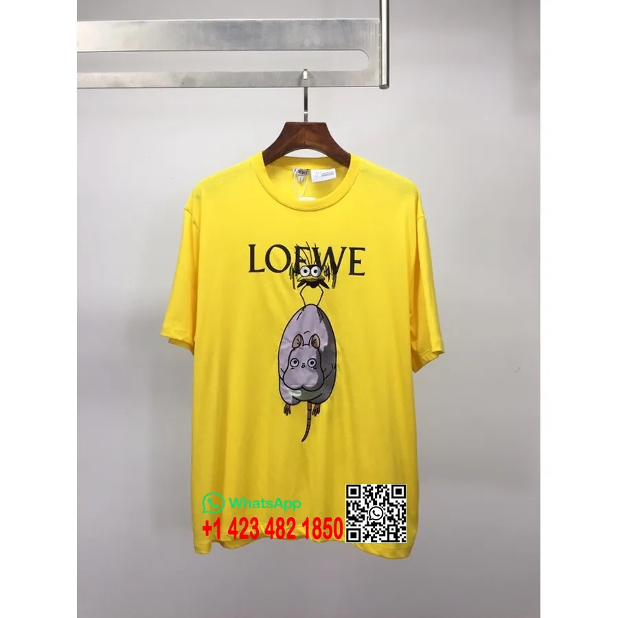 Loewe Yu Bird T Kortærmet T-shirt Forår/sommer 2022 Kollektion, Gul