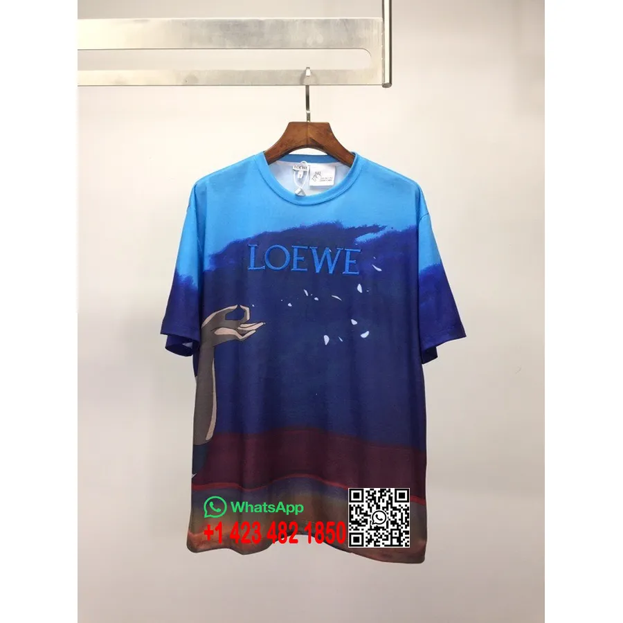 Loewe Kaonashi Kortærmet T-shirt Forår/sommer 2022 Kollektion, Blå