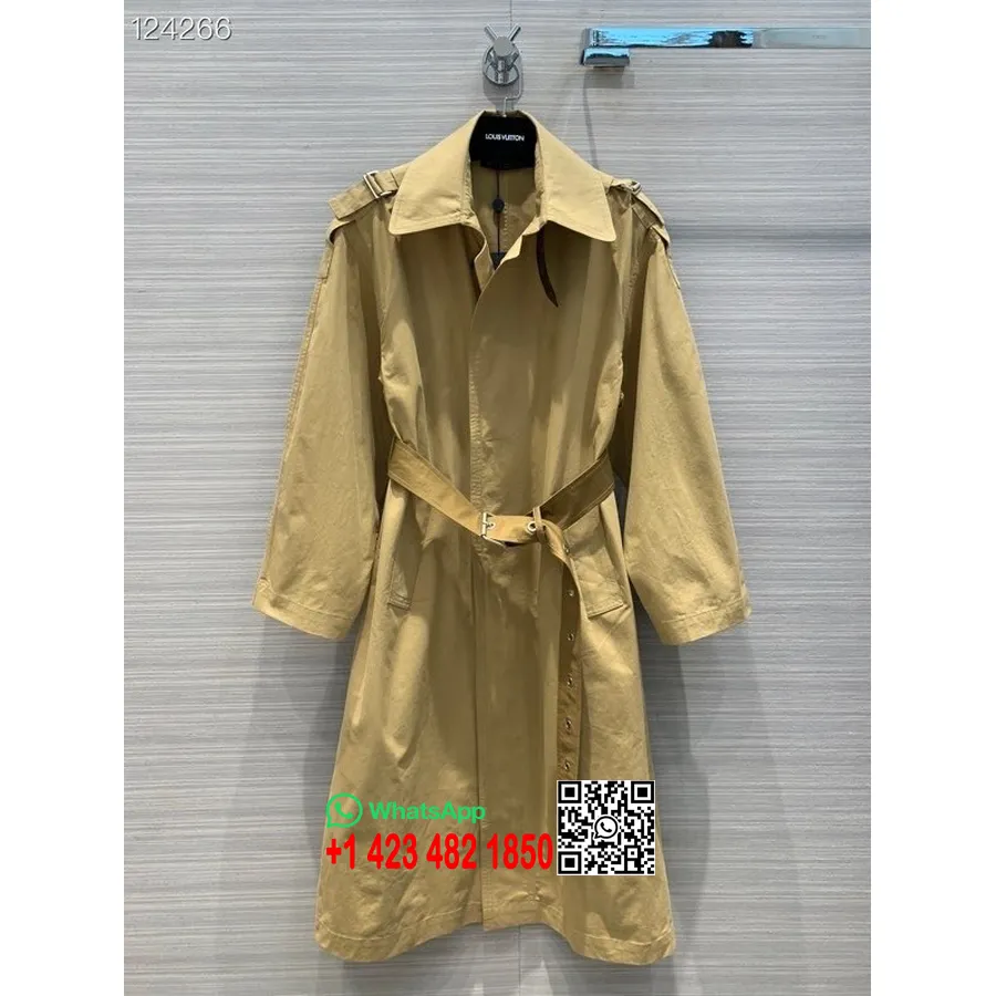 Louis Vuitton Lättviktsbälte Trenchcoat Höst/vinter 2020 Kollektion, Beige