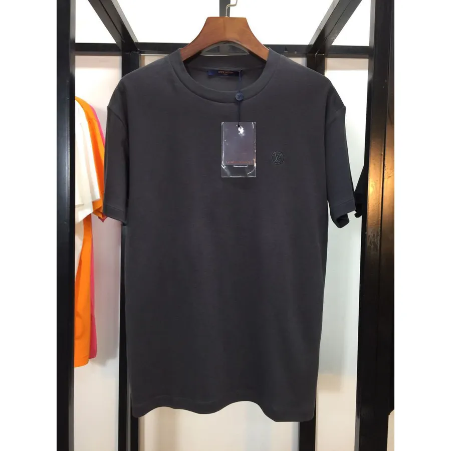 Übergroßes Baumwoll-T-Shirt Von Louis Vuitton, Frühjahr/Sommer-Kollektion 2020, Schwarz