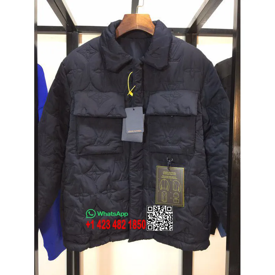 Chaqueta Louis Vuitton Con Monograma Colección Otoño/invierno 2020, Negro