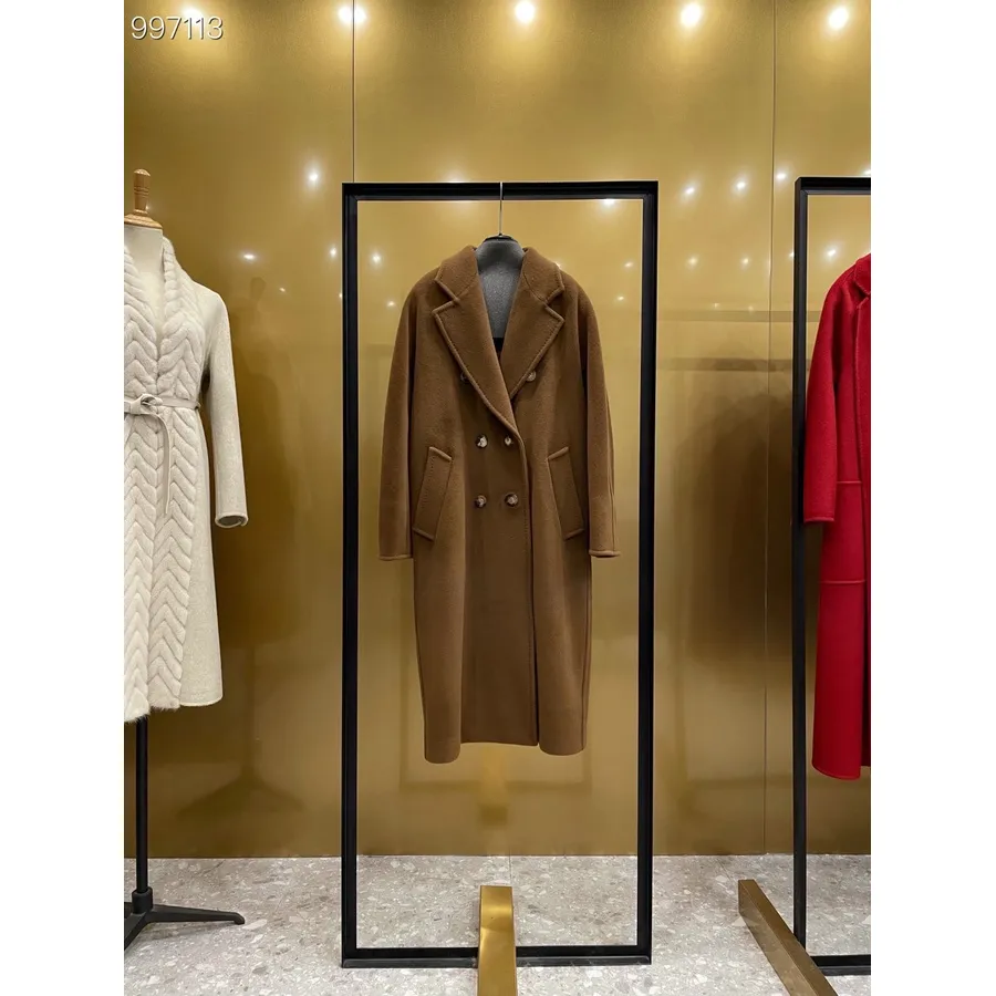 Max Mara 101801 Icon Kaban Kaşmir Kaban Sonbahar/kış 2022 Koleksiyonu, Deve Rengi