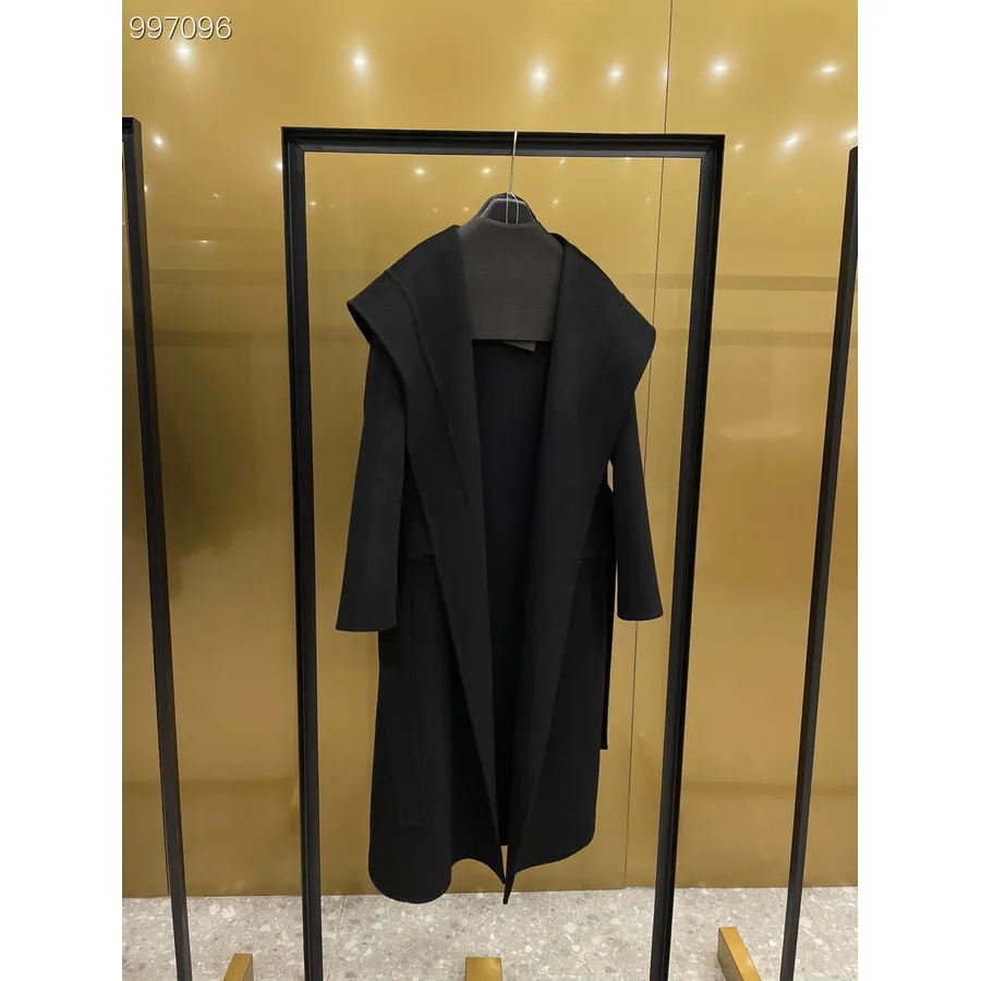 Max Mara Svezia Mantel Kaschmirmantel Herbst/winter 2022 Kollektion, Schwarz