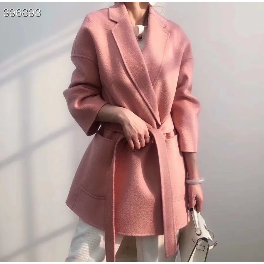 Max Mara Labbro Manteau Court Portefeuille En Cachemire Collection Automne/hiver 2022, Rose