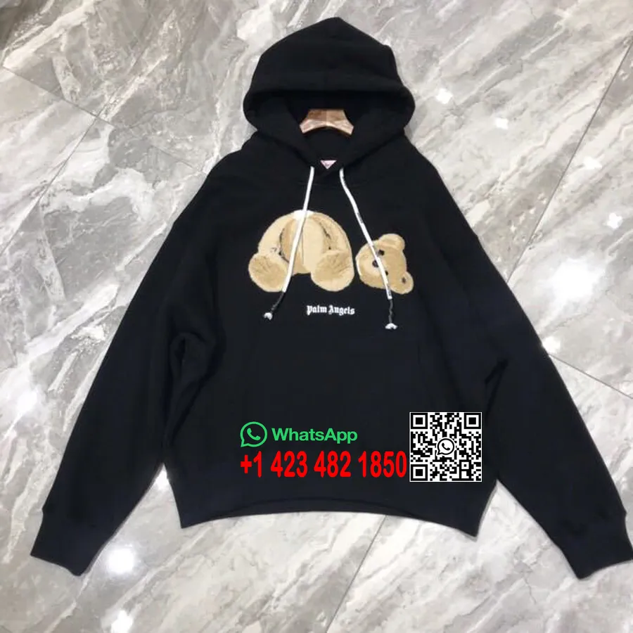 Sudadera Con Capucha Palm Angels Teddy Bear Colección Primavera/verano 2019, Negro