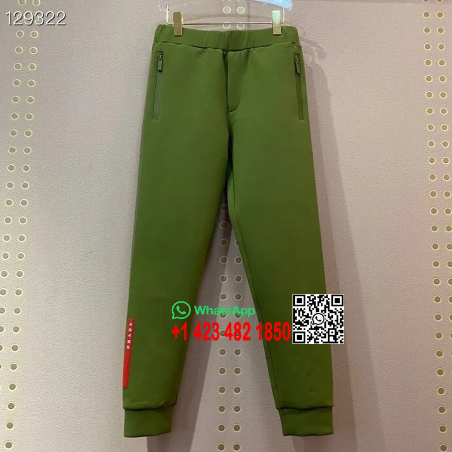 Prada Pantalones Jogger Para Hombre Sgn919 Colección Otoño/invierno 2020, Verde