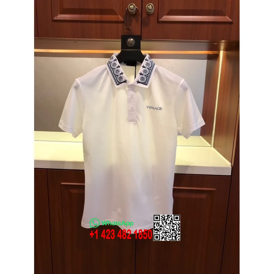 Versace Polo Con Logo De Medusa Colección Primavera/verano 2020, Blanco