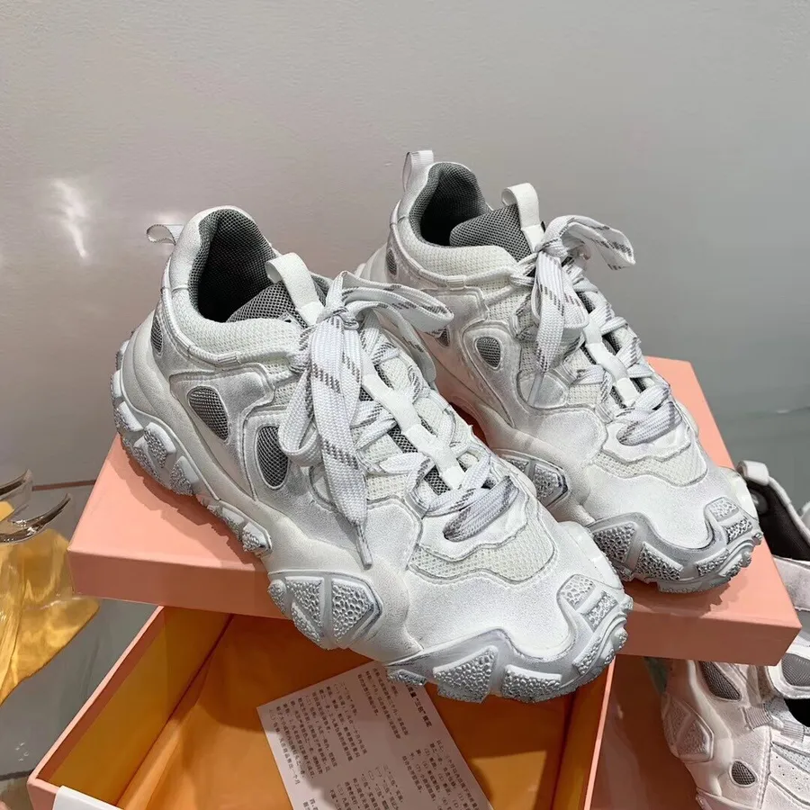 Acne Studios Boldzter Tabler Sneakers Calfskin Leather Fall/Winter 2019 Collection, White