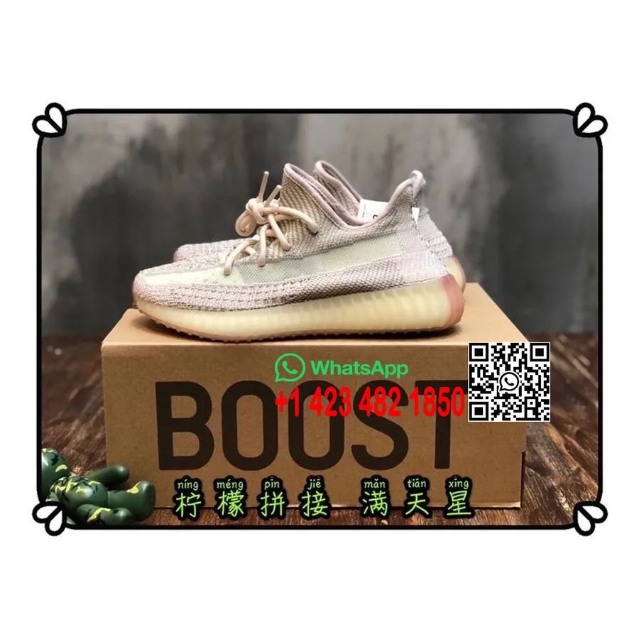 Yeezy Boost 350 V2 Basf Sneakers For Menn, Lys Beige