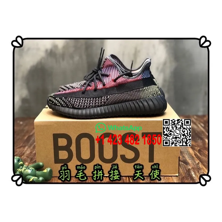 Ανδρικά αθλητικά παπούτσια Yeezy Boost 350 V2 Basf, μαύρο/κόκκινο