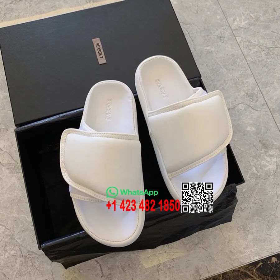 Yeezy Velcro Nylon Padded Slippers Spring/Summer 2020 Collection, White