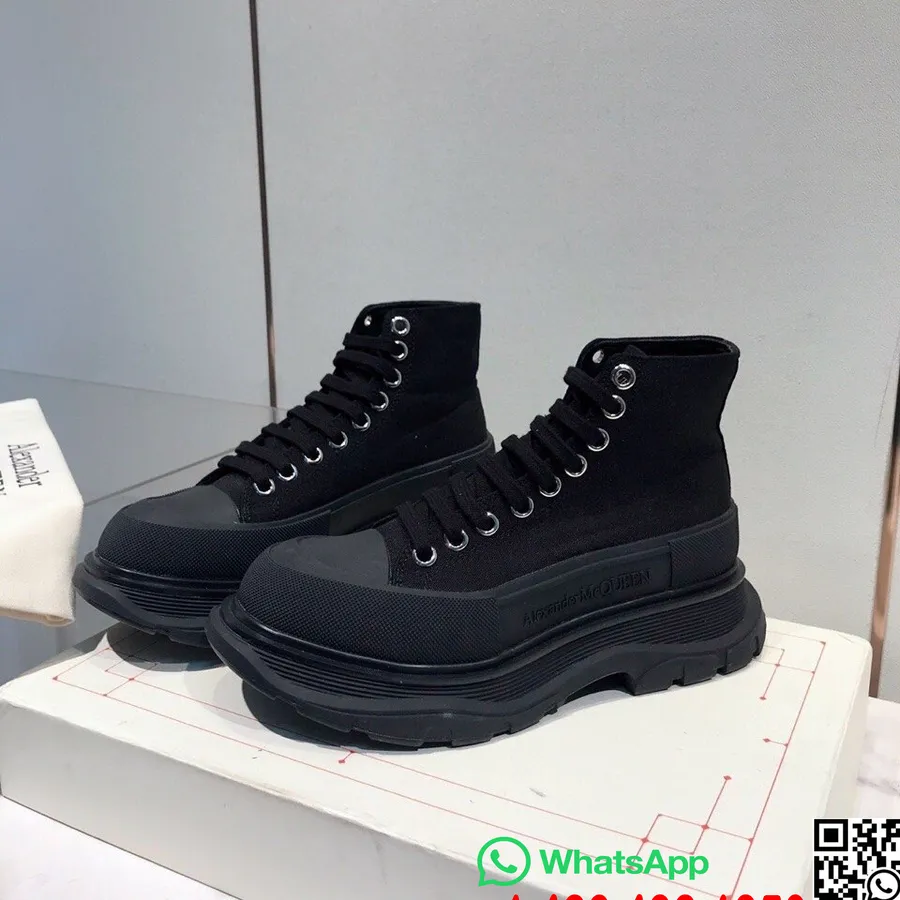 Alexander Mcqueen Tênis Tread Slick Hi-top Coleção Outono/inverno 2020, Preto