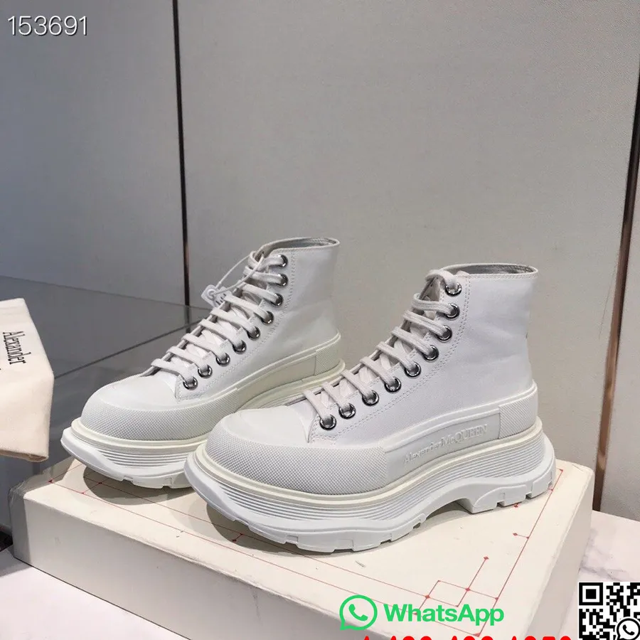 Alexander Mcqueen Tênis Tread Slick Hi-top Coleção Outono/inverno 2020, Branco