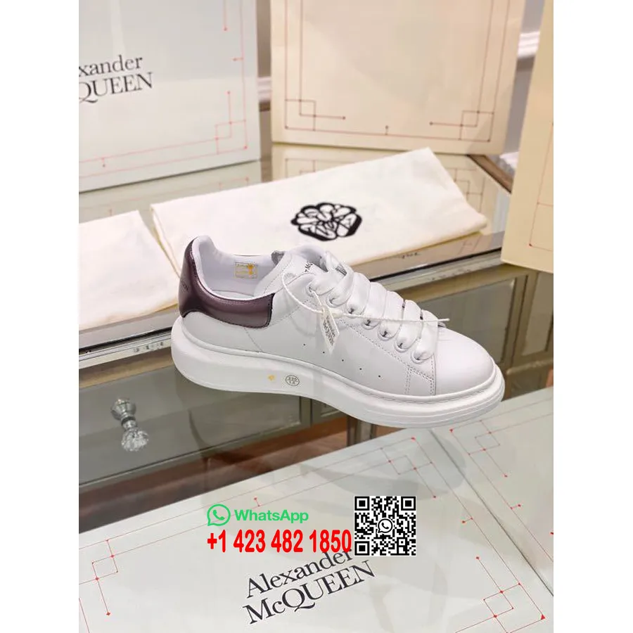 Alexander Mcqueen Oversized Platform Snörning Creeper Sneakers Vår/sommar 2020 Kollektion, Metallic Silver