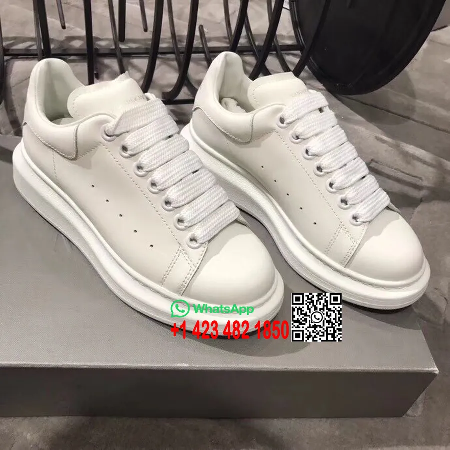 Alexander Mcqueen Oversize Platform Bağcıklı Creeper Spor Ayakkabı İlkbahar/Yaz 2018 Koleksiyonu, Beyaz