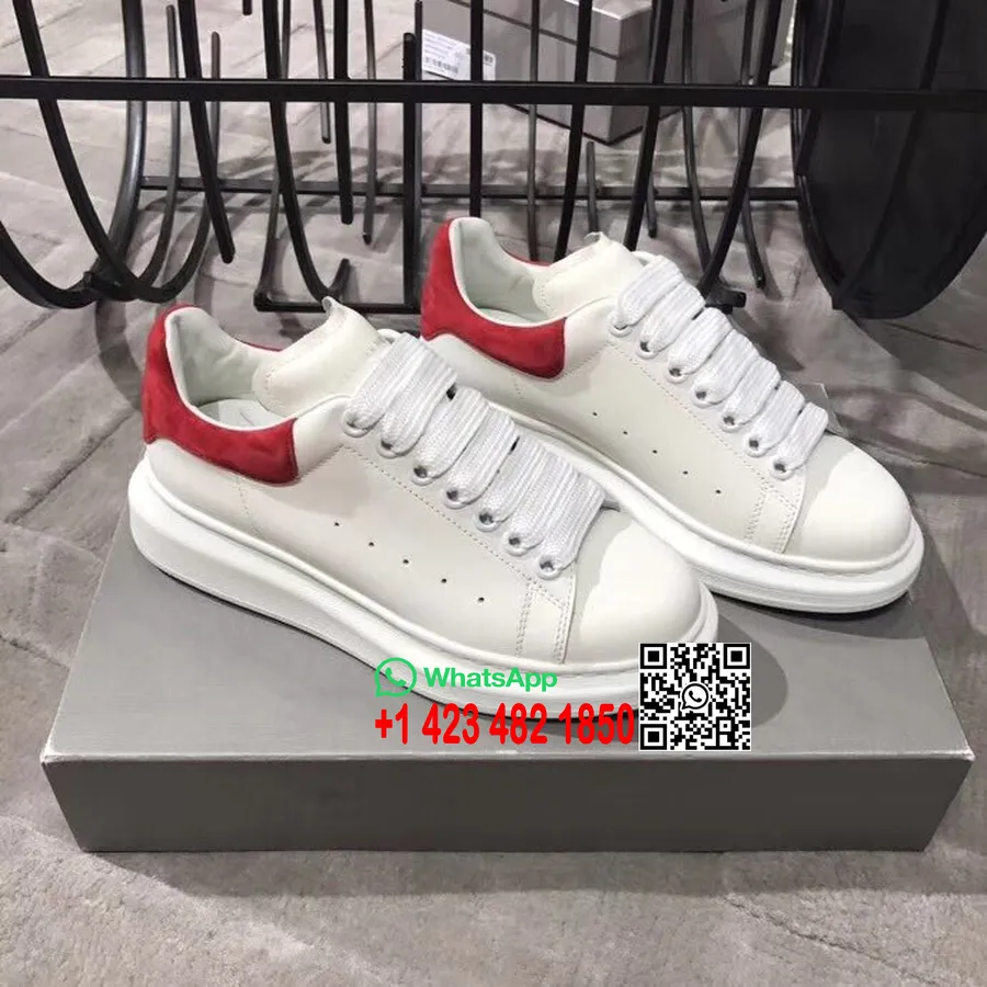 Alexander Mcqueen Oversize Platform Bağcıklı Creeper Spor Ayakkabı İlkbahar/Yaz 2018 Koleksiyonu, Süet Kırmızı