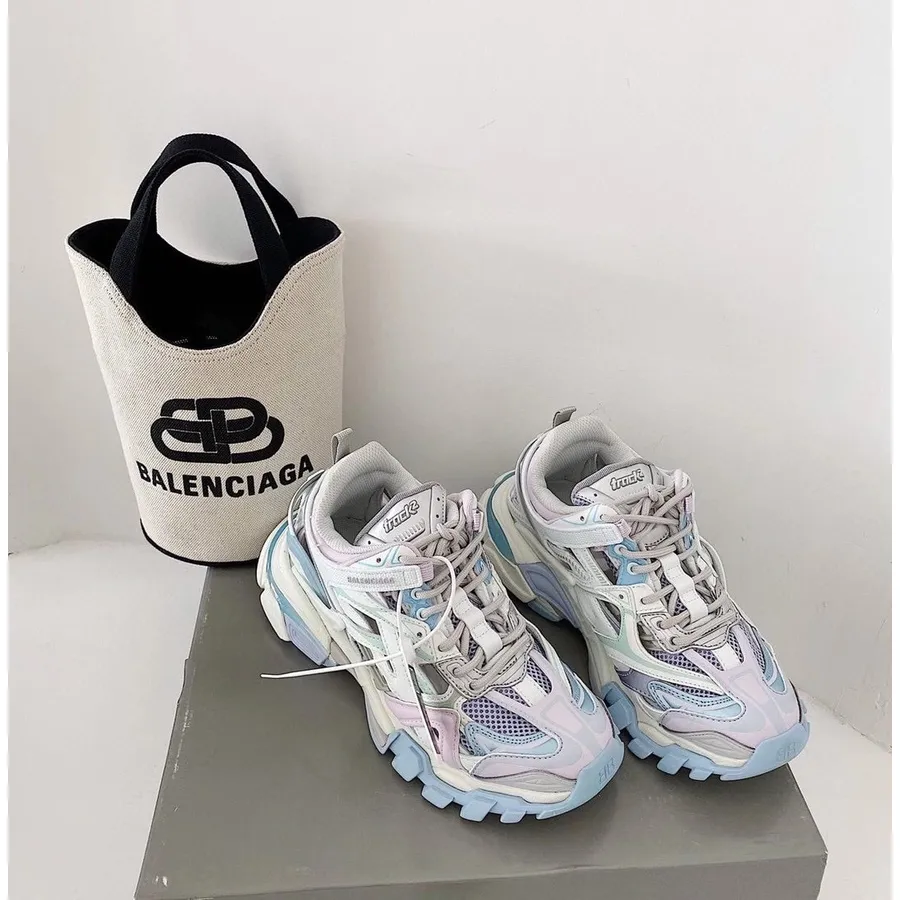 маратонки Balenciaga Track 2.0 телешка кожа колекция есен/зима 2020, люляк