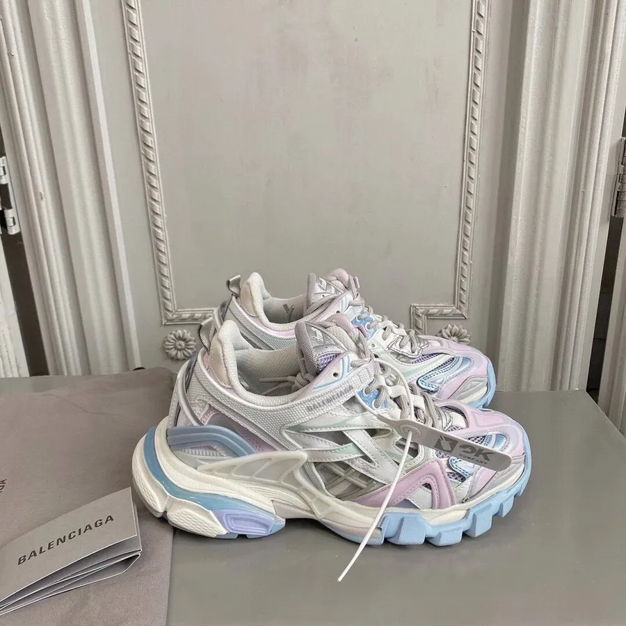 Balenciaga Track 2.0 Tenisky Z Teľacej Kože Kolekcia Jar/leto 2020, Lila