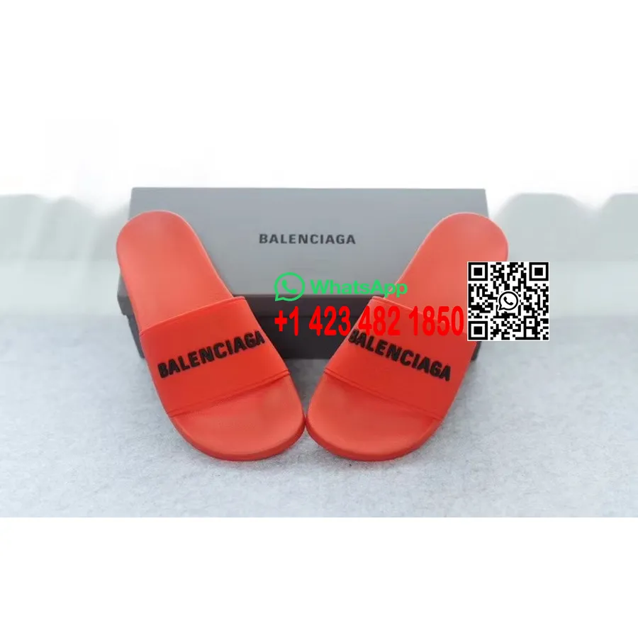 Balenciaga Chanclas De Piscina Colección Primavera/verano 2020 Para Hombre/mujer, Rojo