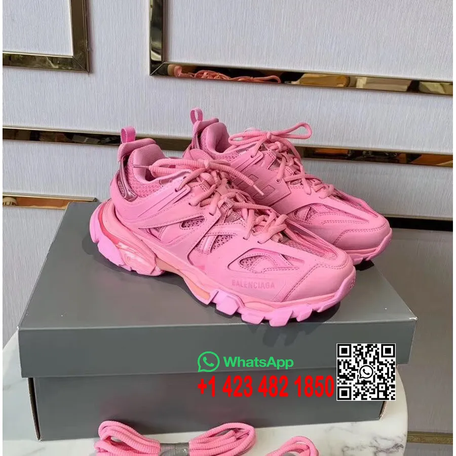 Balenciaga Track 2 Tornacipő Borjúbőr 2020 Tavaszi/nyári Kollekció Pepto Pink