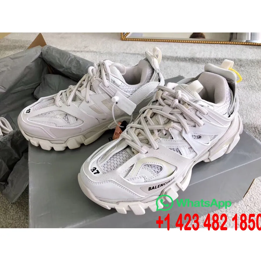 Balenciaga Track 2 Sneakers δέρμα μοσχαριού συλλογή άνοιξη/καλοκαίρι 2019, λευκό