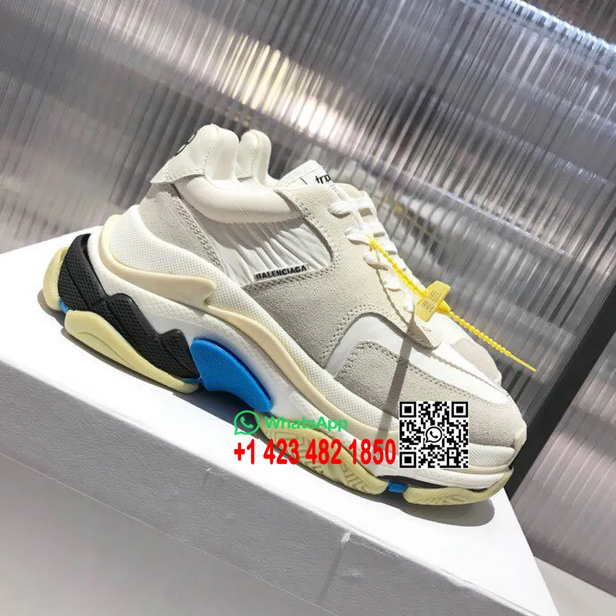 Zapatillas Balenciaga Triple S Trainer 2.0 Colección Otoño/invierno 2018 Blanco/azul