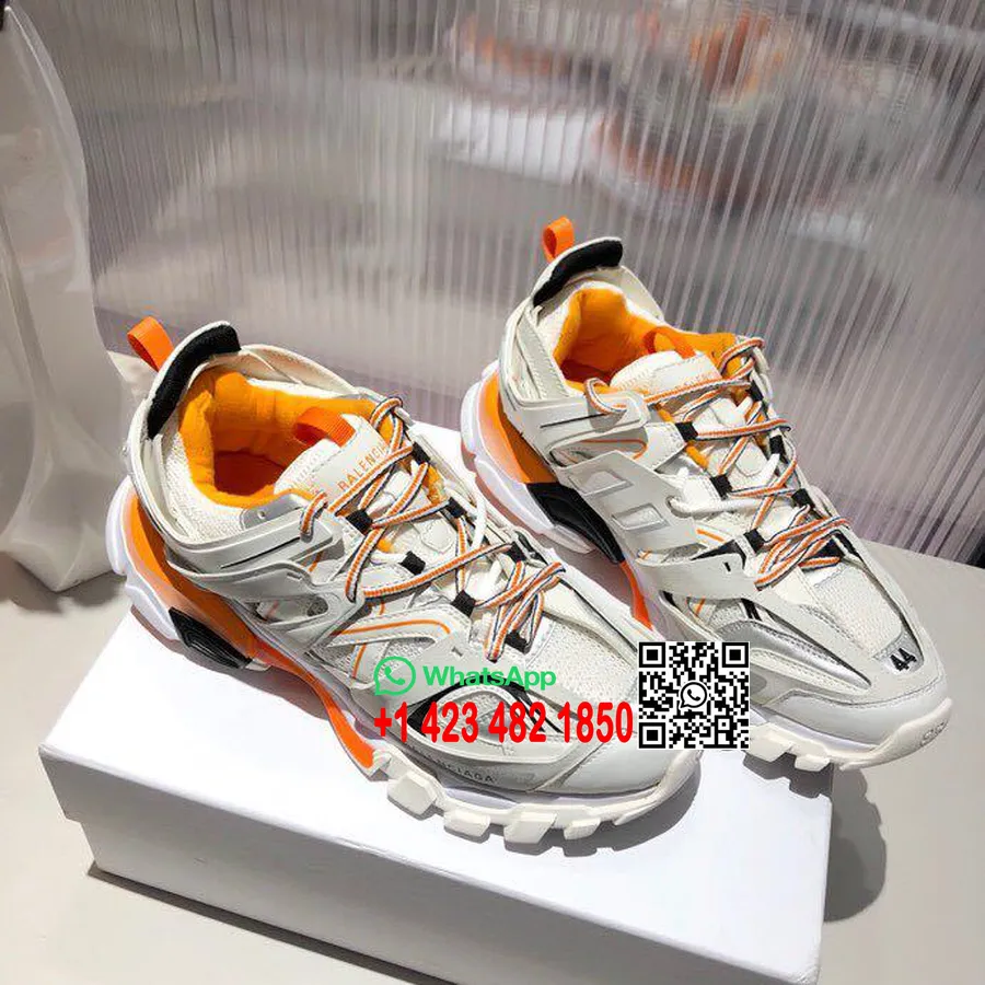 Balenciaga Caged Track Sneaker Herbst/Winter 2018 Kollektion Grau/Orange