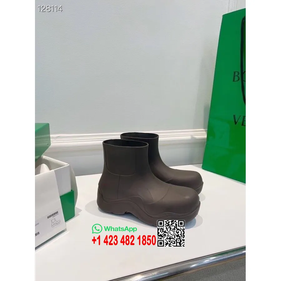 Bottega Veneta Puddles Botins Em Pvc Coleção Outono/inverno 2020, Cinza