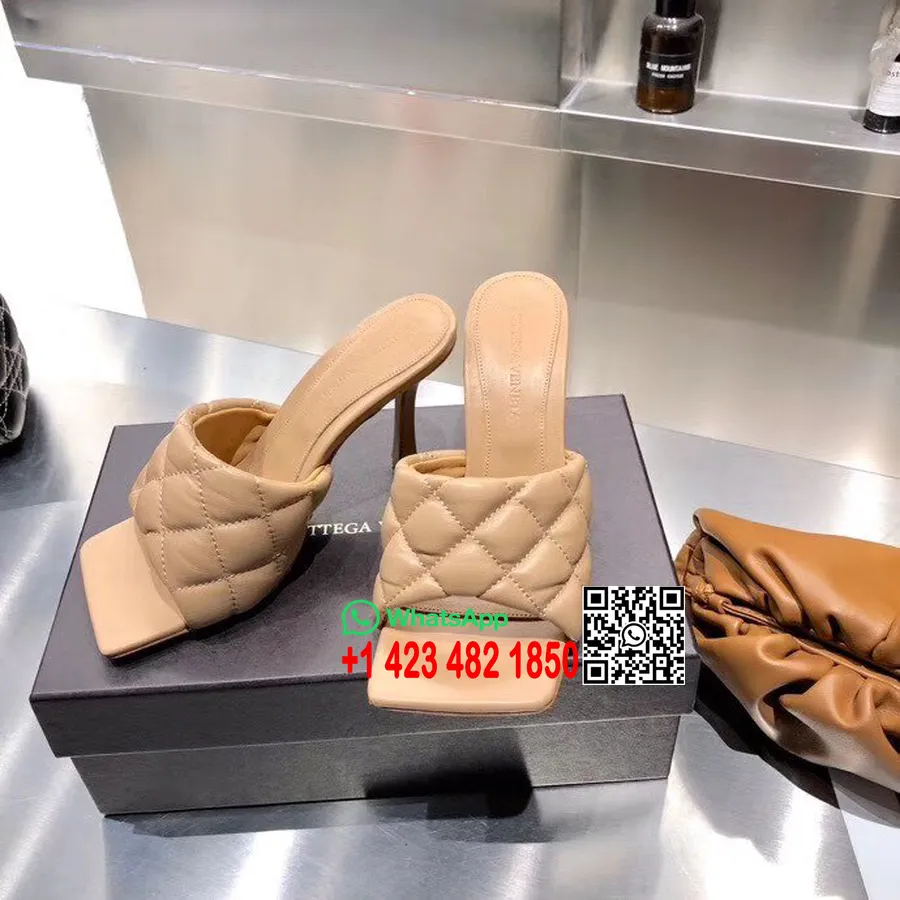 Bottega Veneta Puffy Dream Square Mules Lammeskind Læder Forår/sommer 2020 Kollektion, Beige