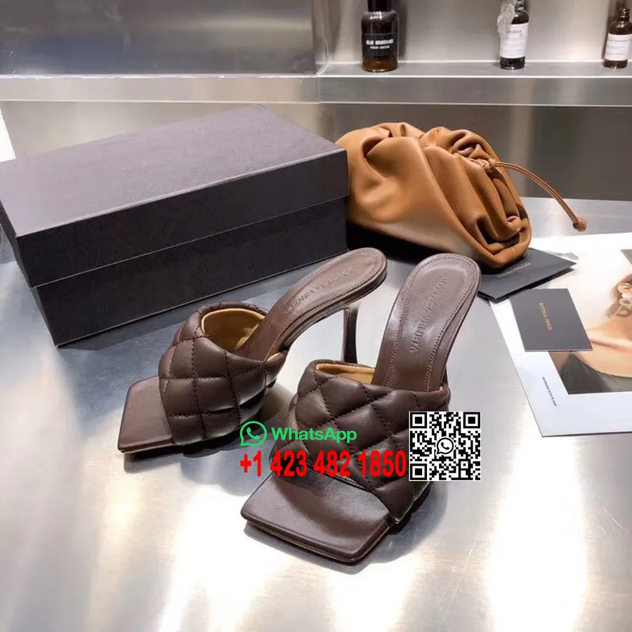 Bottega Veneta Puffy Dream Square Mules Lammeskind Læder Forår/sommer 2020 Kollektion, Brun