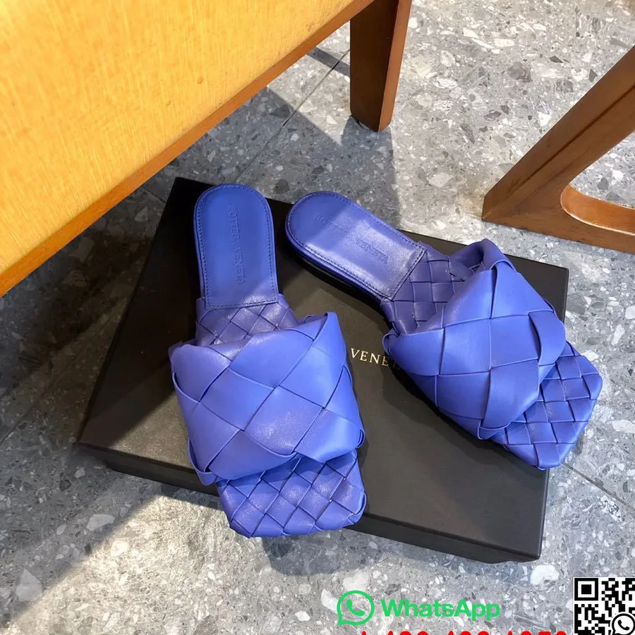 Bottega Veneta Lido σανδάλια με ίσια τετράγωνα μύτη από δέρμα αρνιού συλλογή φθινόπωρο/χειμώνας 2019, μωβ