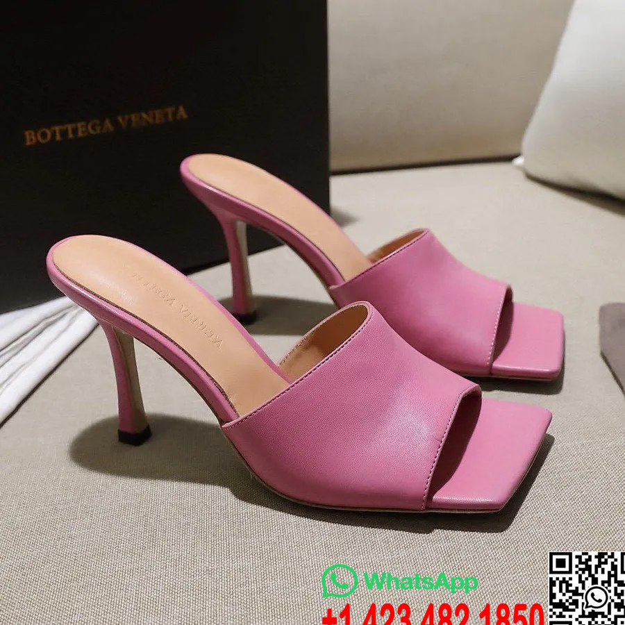 Bottega Veneta Stretch Hranatá Mules Kolekcia Jeseň/zima 2019, Ružová