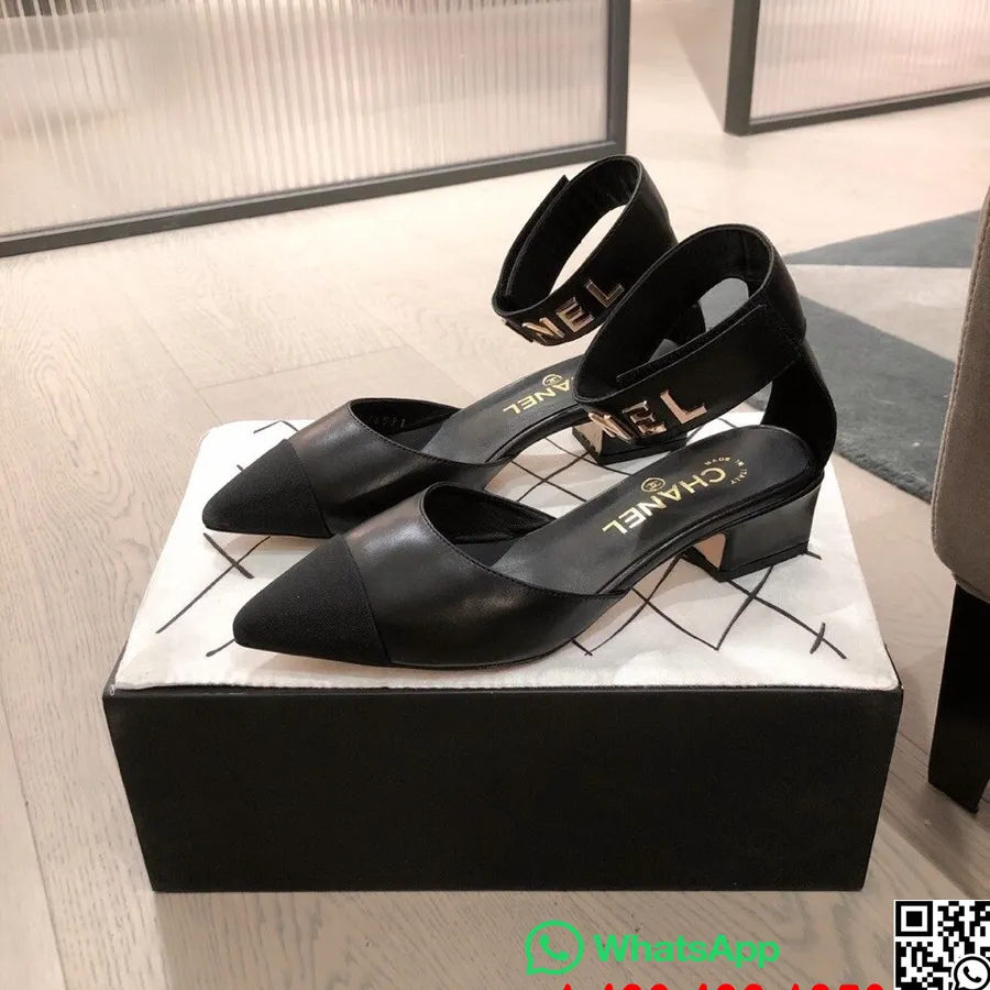 Chanel Mary Jane Flats Lampaannahkainen Syksy/talvi 2020 Kokoelma, Musta