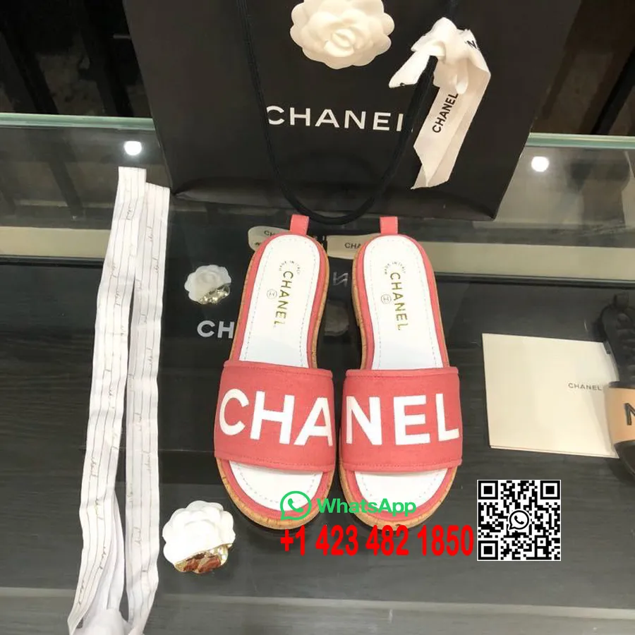 Chanel Canvas Mule Sandali Iz Telečjega Usnja, Kolekcija Act 2 Pomlad/poletje 2020, Roza