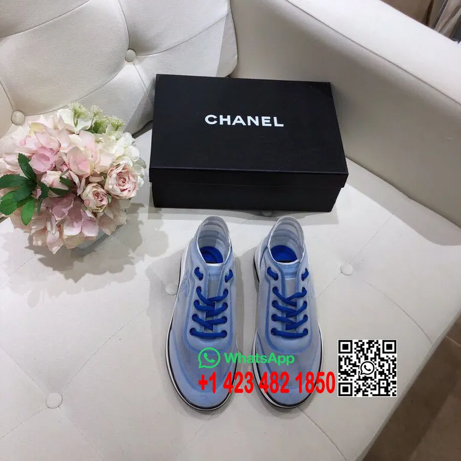 Chanel Mesh και υφασμάτινα Casual Sneakers G34763 συλλογή άνοιξη/καλοκαίρι 2019, μπλε