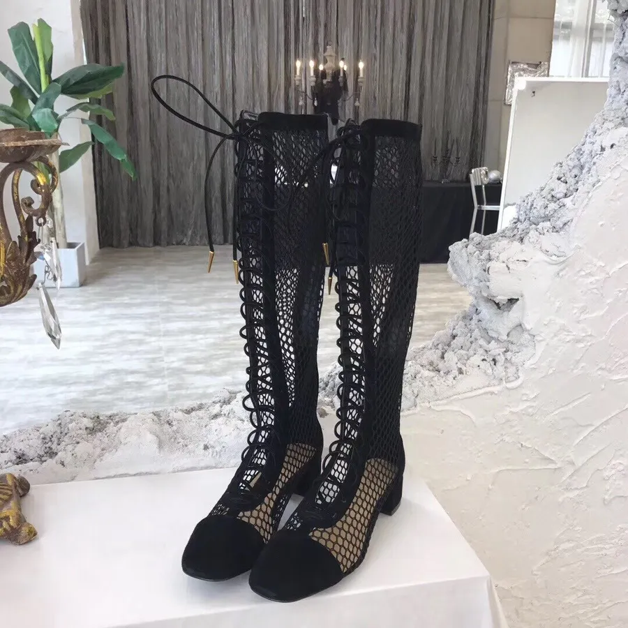 Christian Dior Naughtily-d Botas Hasta La Rodilla Piel De Becerro Colección Primavera/verano 2019, Negro