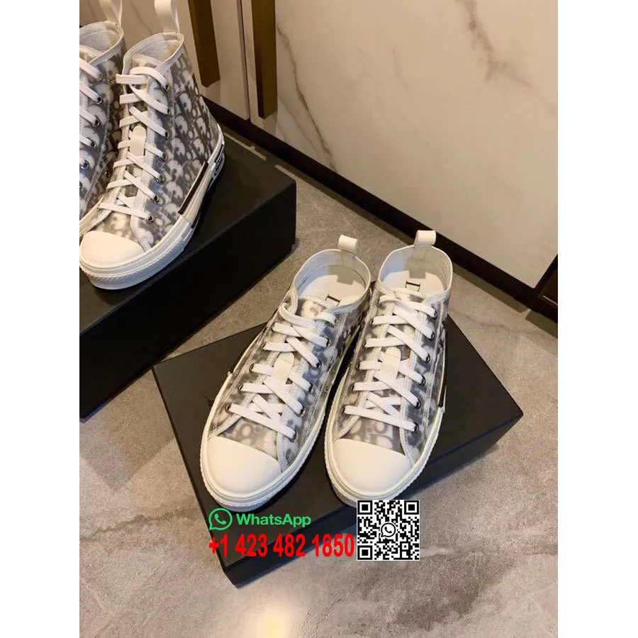 Christian Dior X Kaws Dior Oblique B23 Nízké Tenisky Converse Telecí Kůže Kolekce Jaro/léto 2019, černá/bílá