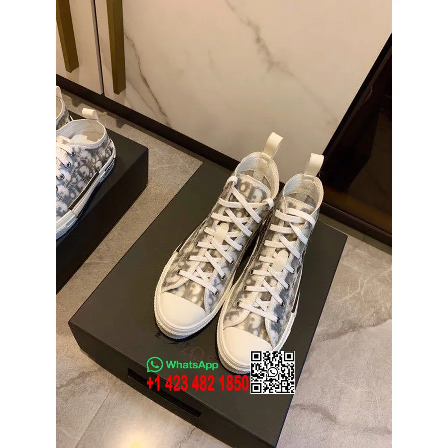 Christian Dior X Kaws Dior Ferde B23 Converse Hi-top Tornacipő Borjúbőr Bőr 2019 Tavaszi/nyári Kollekció, Fekete/fehér