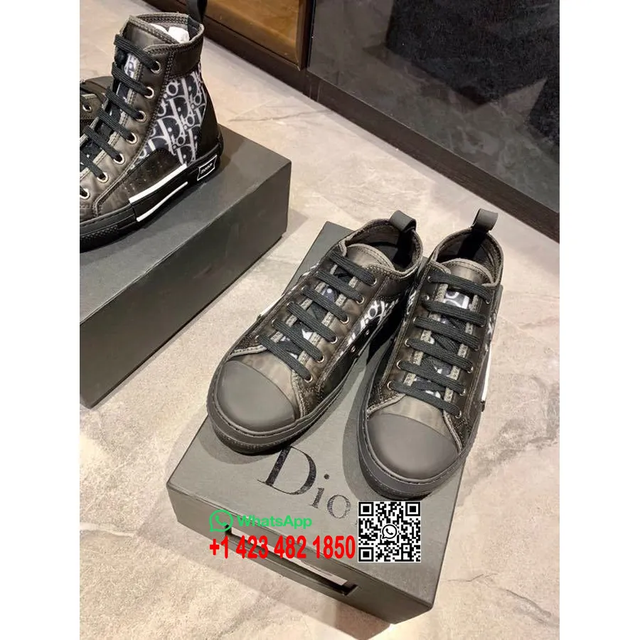 Christian Dior X Kaws B23 Nízké Tenisky Converse Telecí Kůže Kolekce Jaro/léto 2019, Transparentní černá