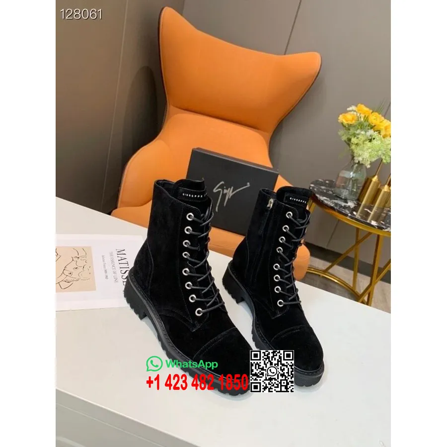 Giuseppe Zanotti Stiefeletten Kalbsleder Herbst/Winter 2020 Kollektion, Schwarz