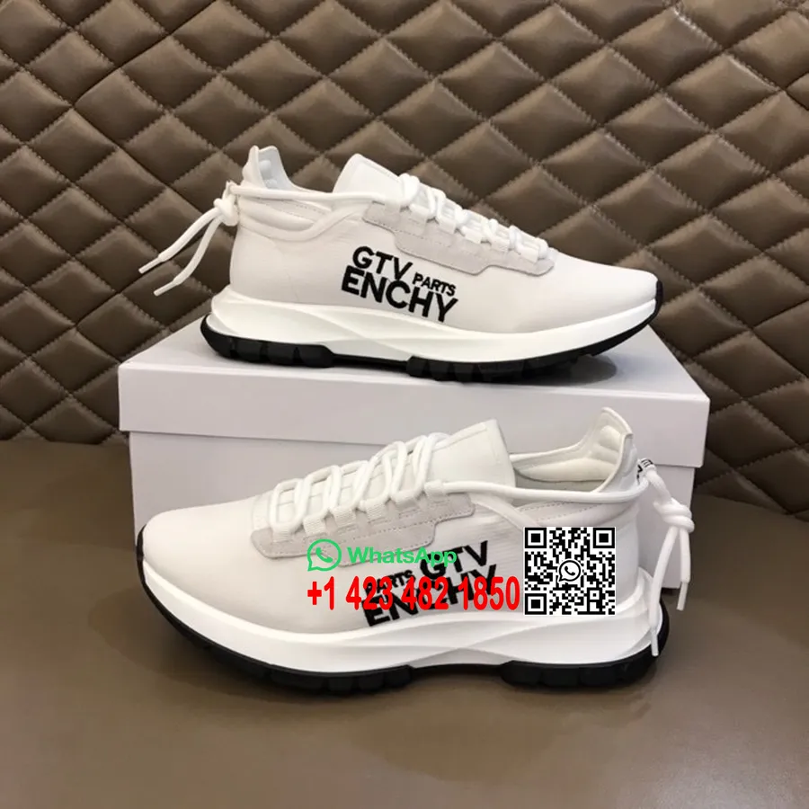 Givenchy Low Top Herresneakers Kalveskind Forår/sommer 2022 Kollektion, Hvid