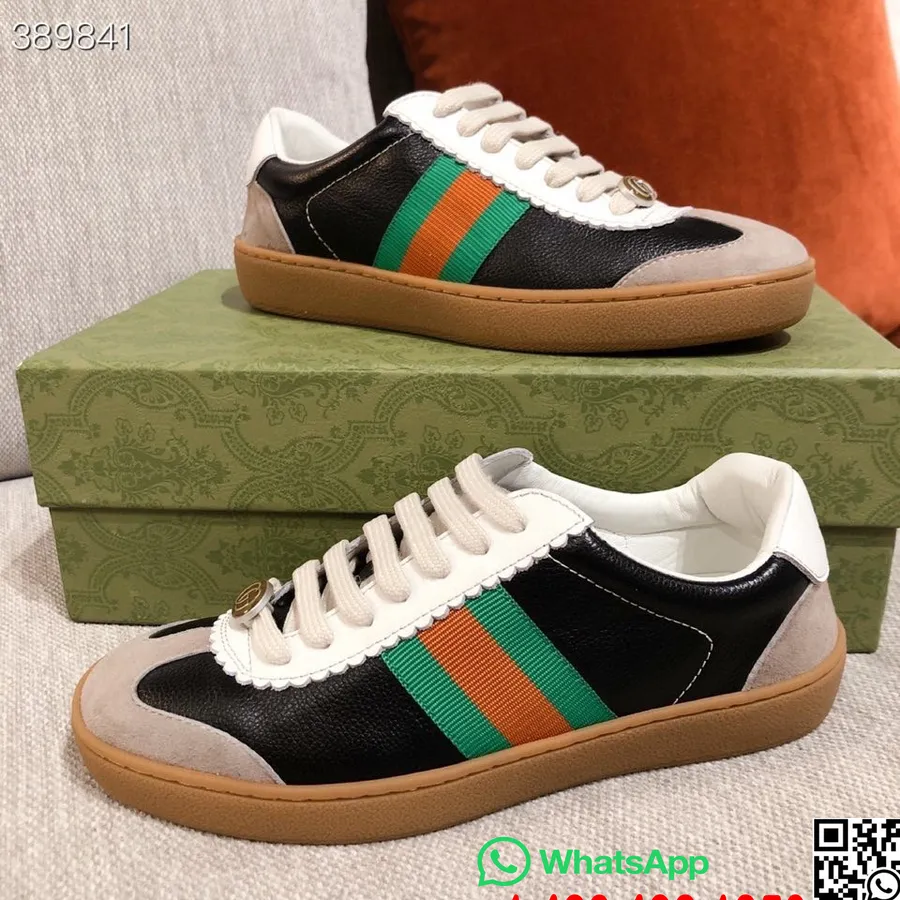 Adidasi Gucci G74 Piele De Vitel Colectia Toamna/iarna 2021, Alb/negru